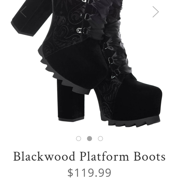 Killstar | Shoes | Killstar Blackwood Platform Boots | Poshmark